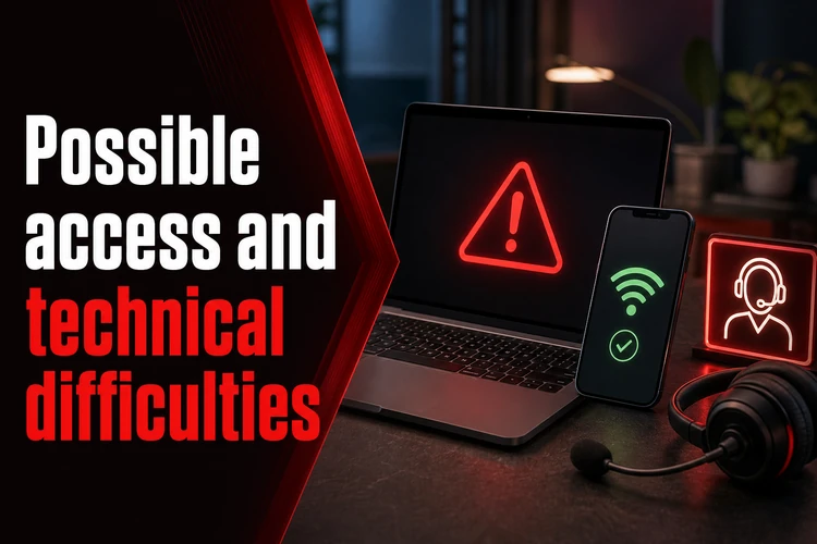 Possible access and technical difficulties